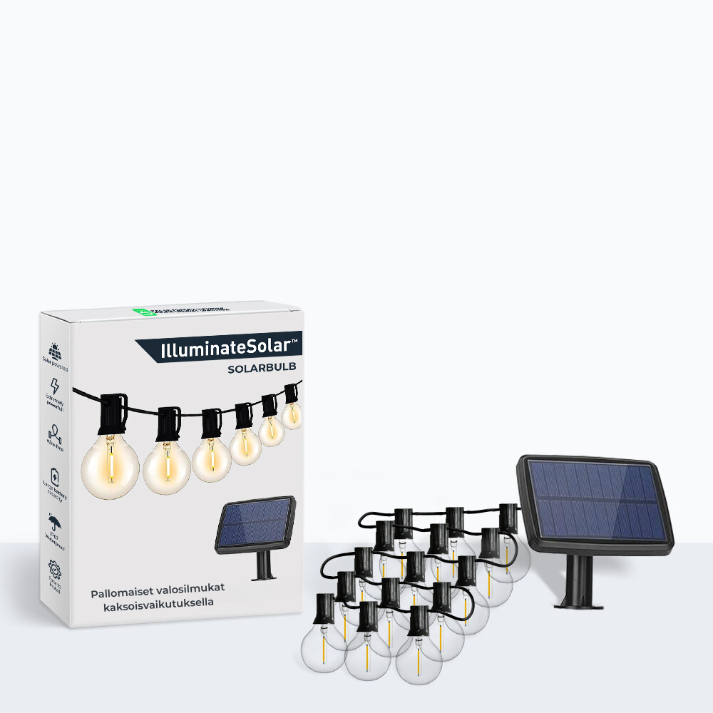SolarBulb™ - kaksitehoisia pallovaloja