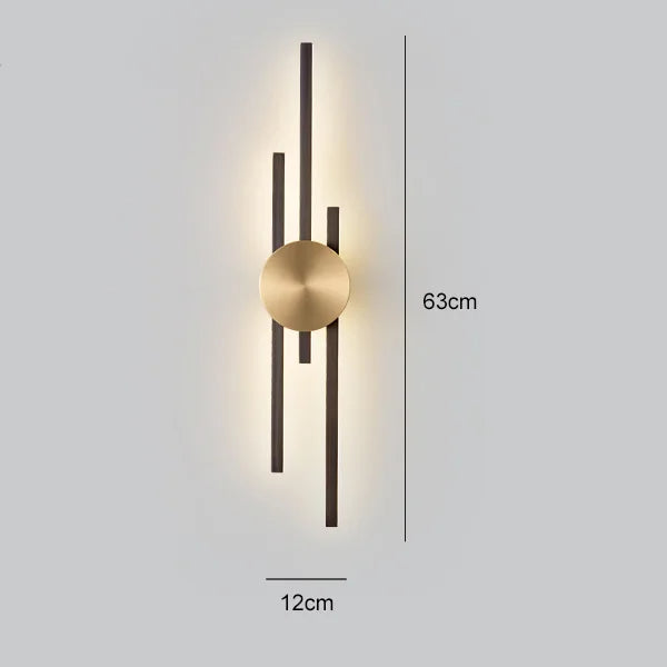 Lyskunst™ - Ylelliset minimalistiset kupariset seinävalaisimet