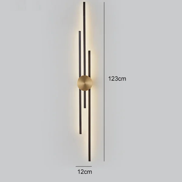 Lyskunst™ - Ylelliset minimalistiset kupariset seinävalaisimet