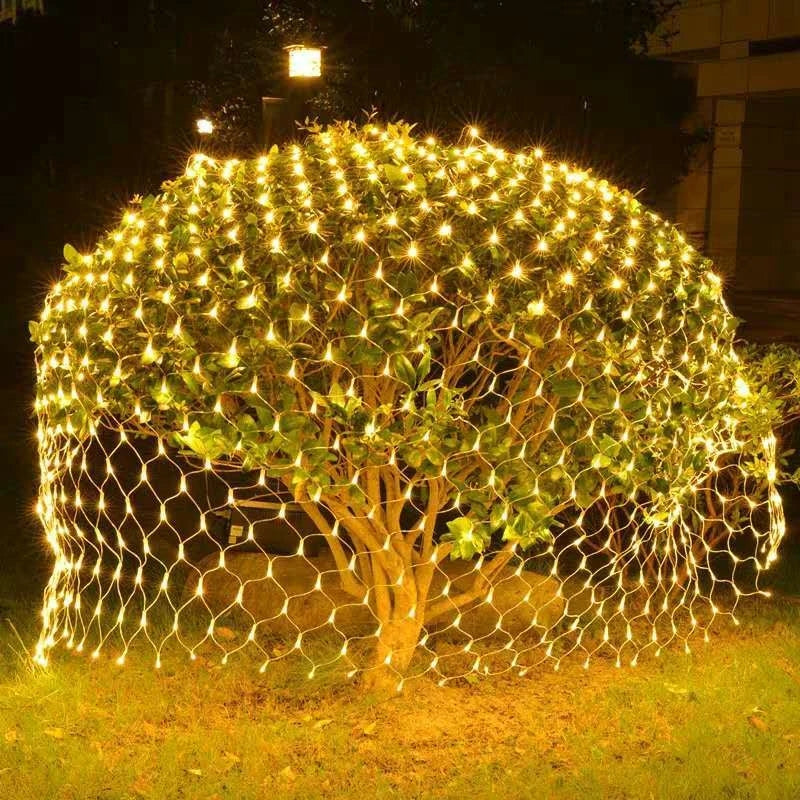 1.5 x 1.5m - 2.5 x 3.0m aurinko LED-verkkovalot
