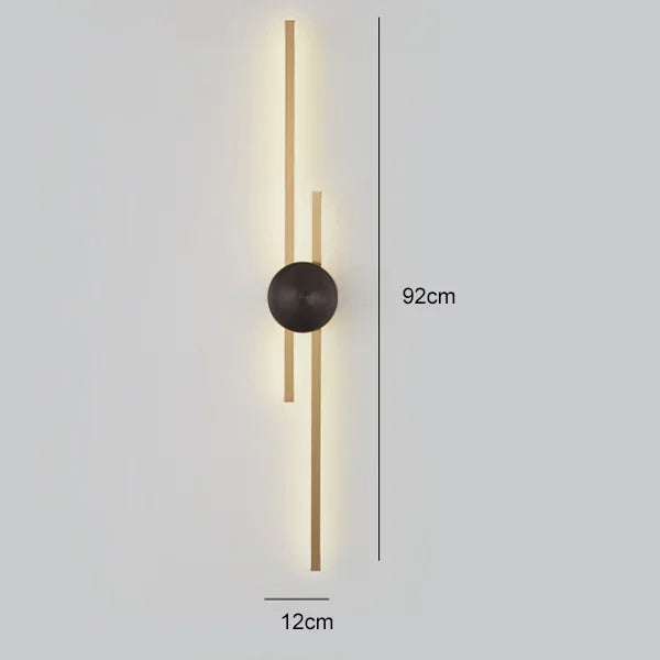 Lyskunst™ - Ylelliset minimalistiset kupariset seinävalaisimet