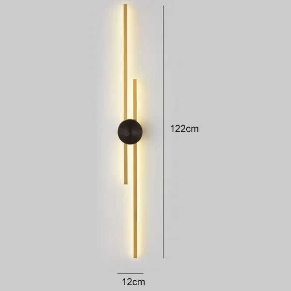 Lyskunst™ - Ylelliset minimalistiset kupariset seinävalaisimet
