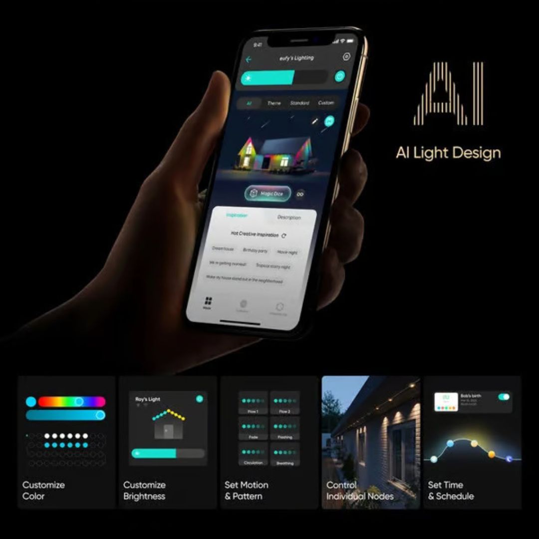 Smart sateenkaari LED pysyvä ulkovalo