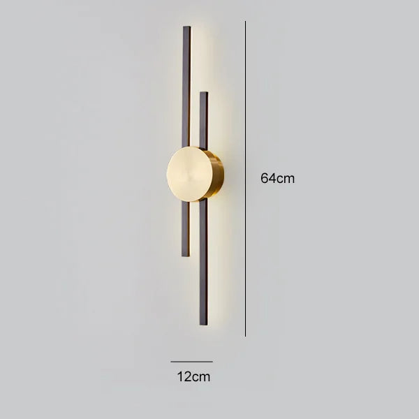 Lyskunst™ - Ylelliset minimalistiset kupariset seinävalaisimet