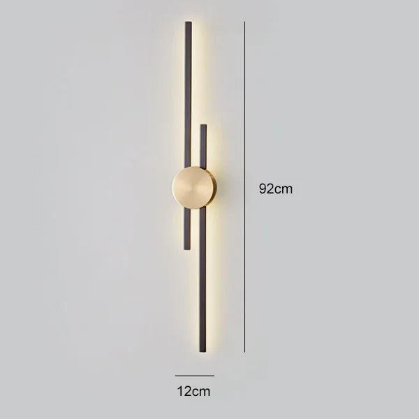 Lyskunst™ - Ylelliset minimalistiset kupariset seinävalaisimet
