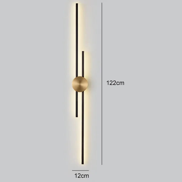 Lyskunst™ - Ylelliset minimalistiset kupariset seinävalaisimet