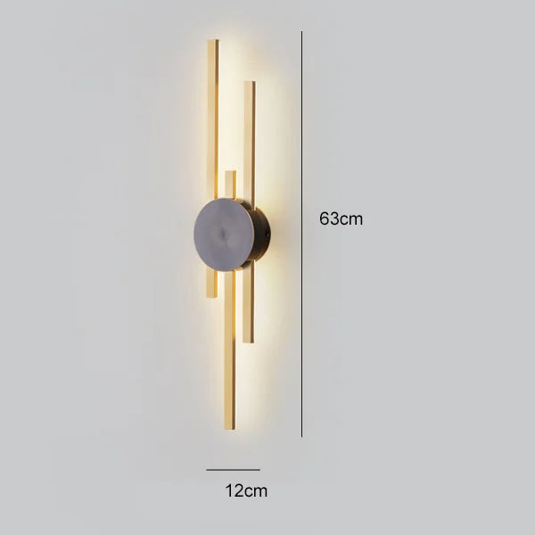 Lyskunst™ - Ylelliset minimalistiset kupariset seinävalaisimet