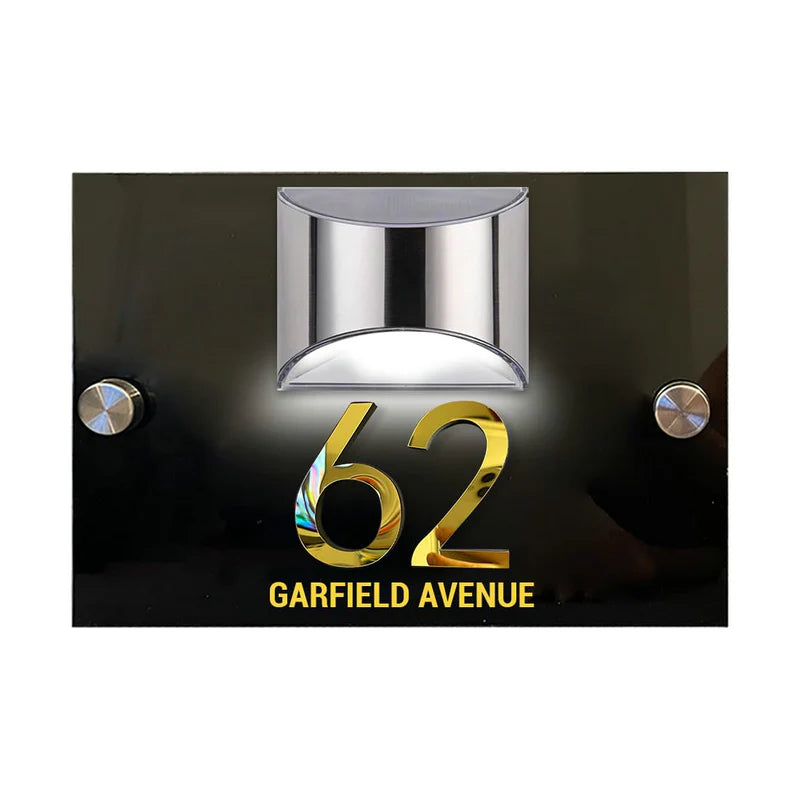 Henkilökohtainen 3D LED solar talon numero