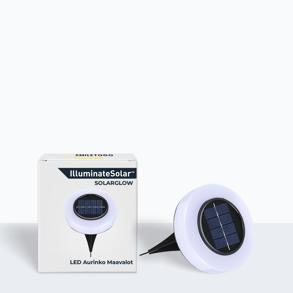 SolarGlow - LED-aurinkoenergialla toimivat maavalot (2 kpl)