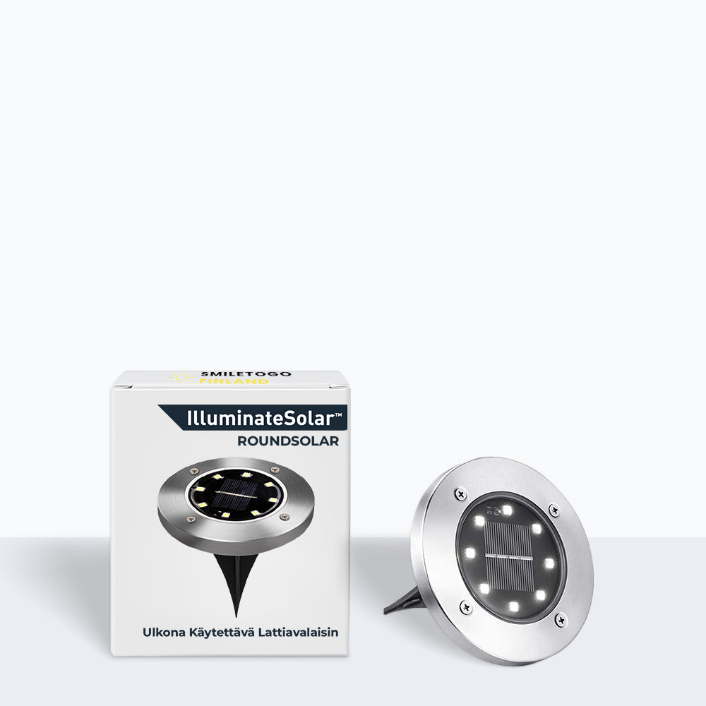 RoundSolar - Ulkona käytettävä lattiavalaisin