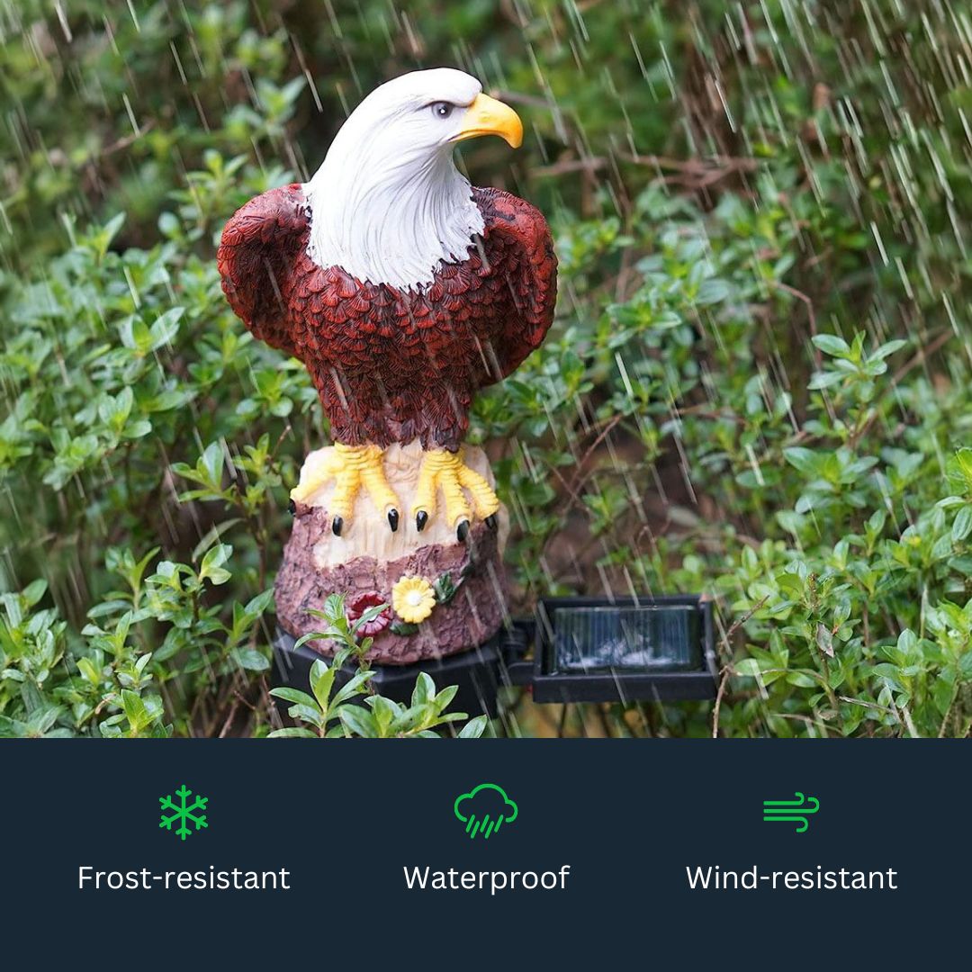 EagleGlow - aurinkoenergialla toimiva LED-puutarhalamppu