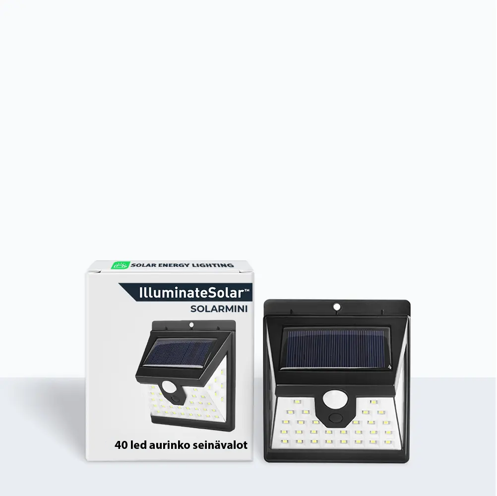 SolarMini™ - 40 LED-aurinkoseinävalot