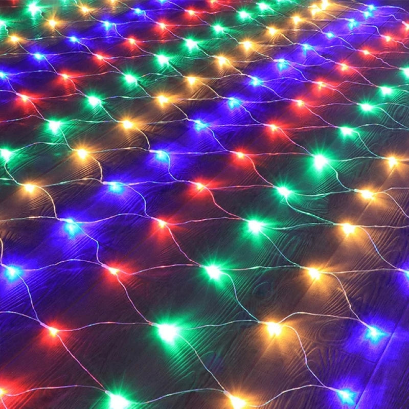 1.5 x 1.5m - 2.5 x 3.0m aurinko LED-verkkovalot