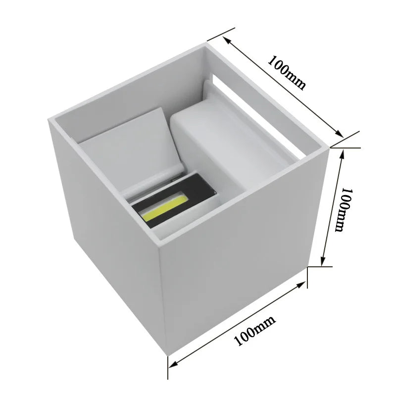 KubiskStil™ - Moderni vedenpitävä LED-seinävalaisin
