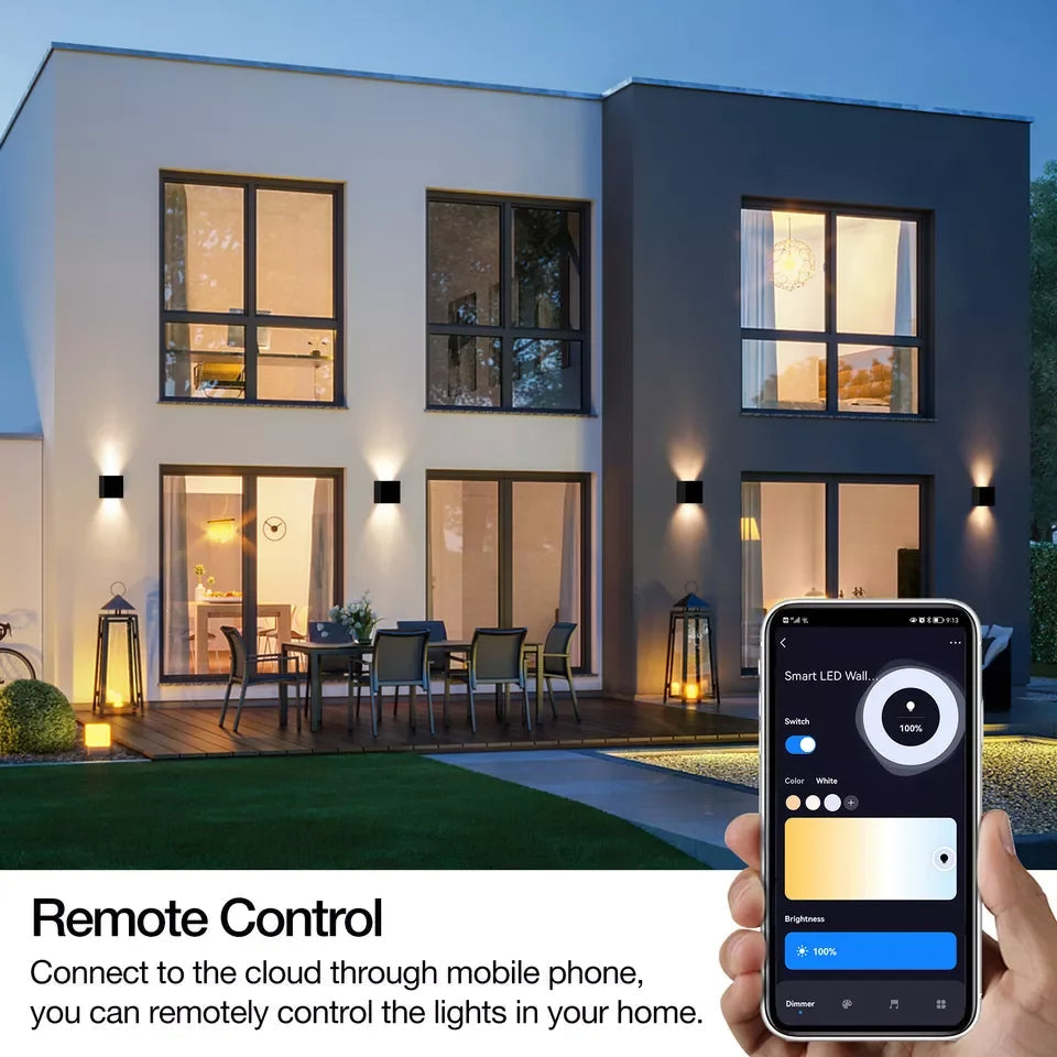 KubiskStil™ - Moderni vedenpitävä LED-seinävalaisin