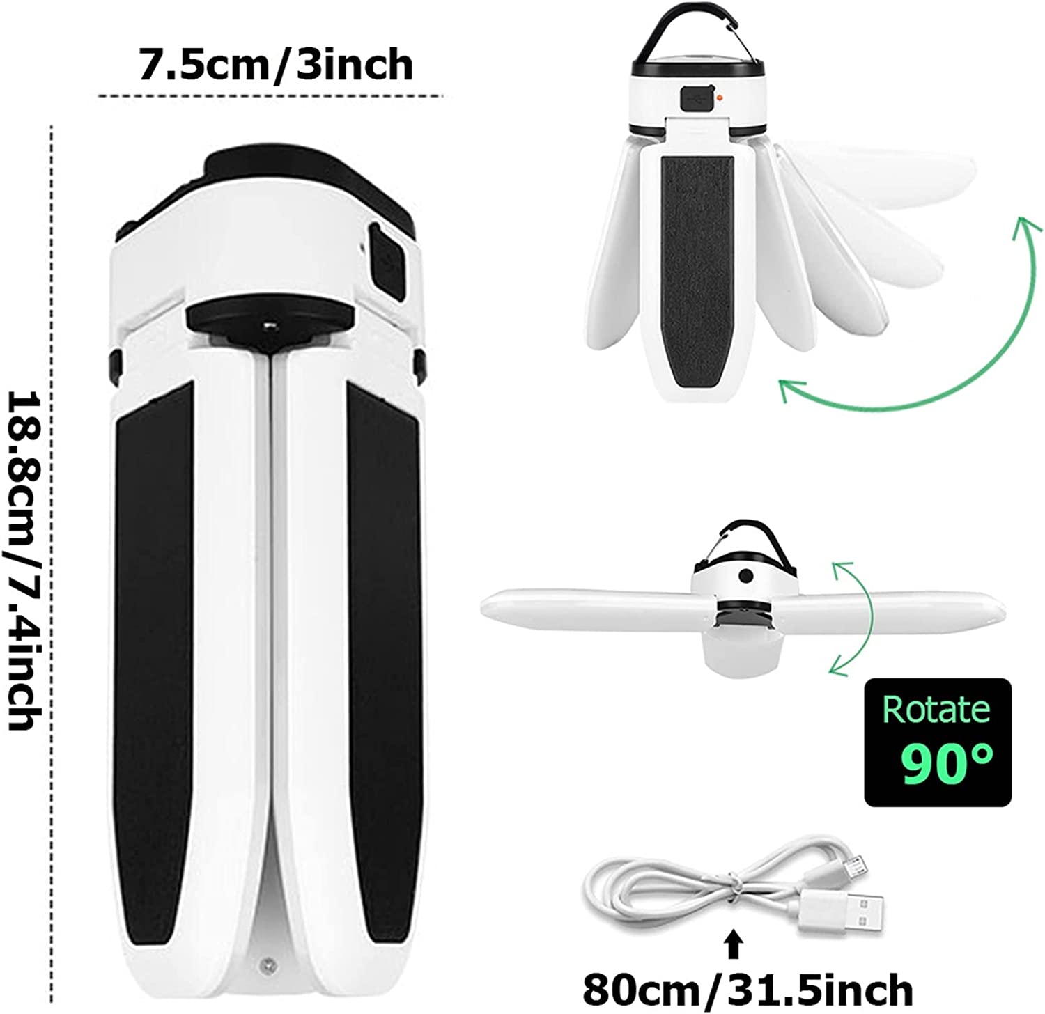 CampSolar™- Kannettava aurinko leirintävalo