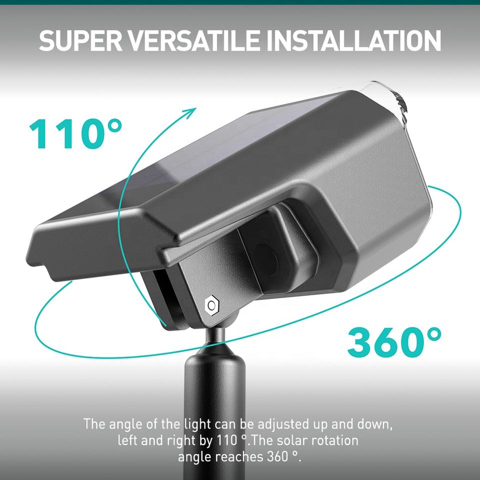 Moniväriset app-ohjatut aurinko valonheittimet