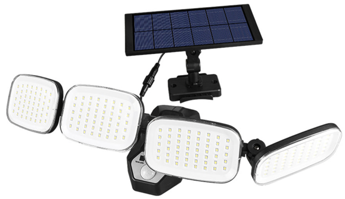 200 LED-aurinkoliikennetunnistinvalo, jossa on 400 lumenia