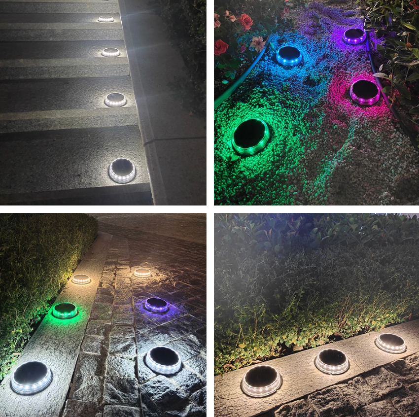 Värikäs aurinko maavalo