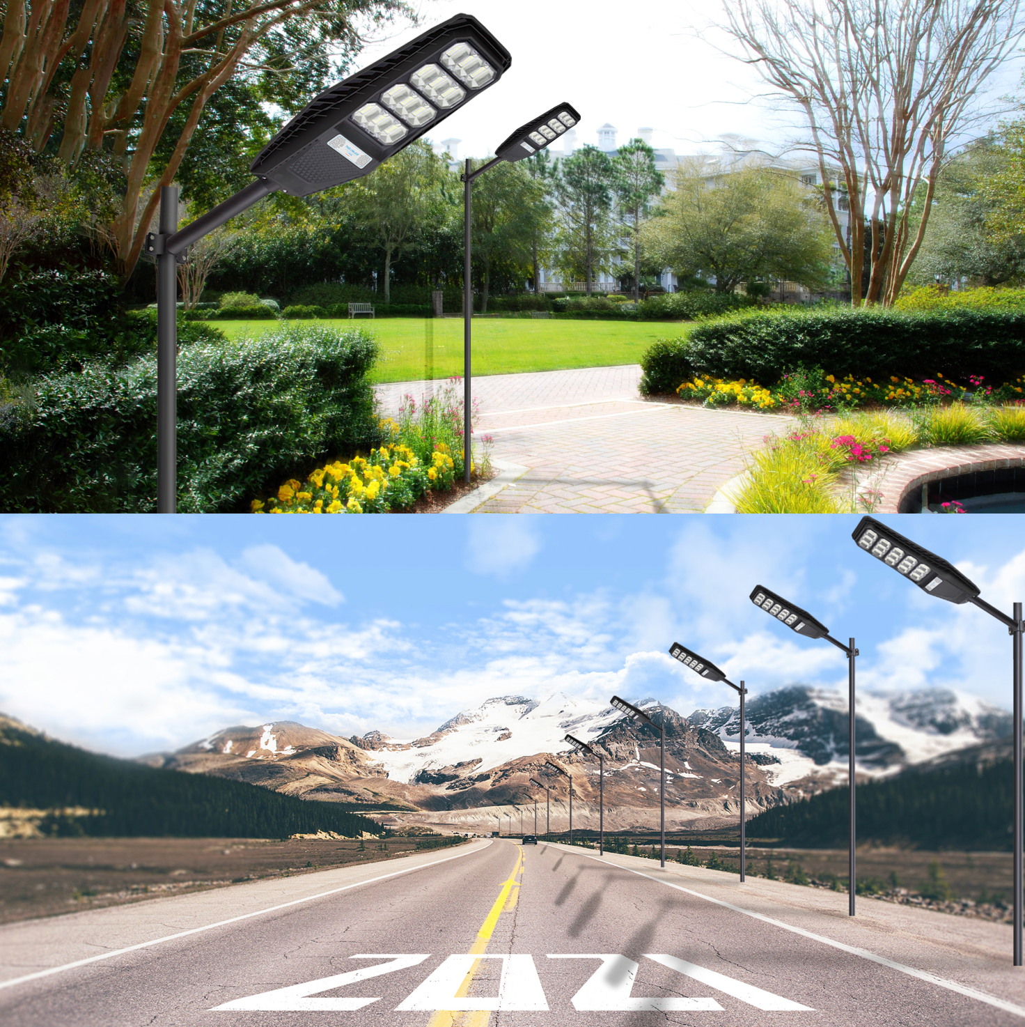 Timanttisarja™ - 100W auringon katuvalo