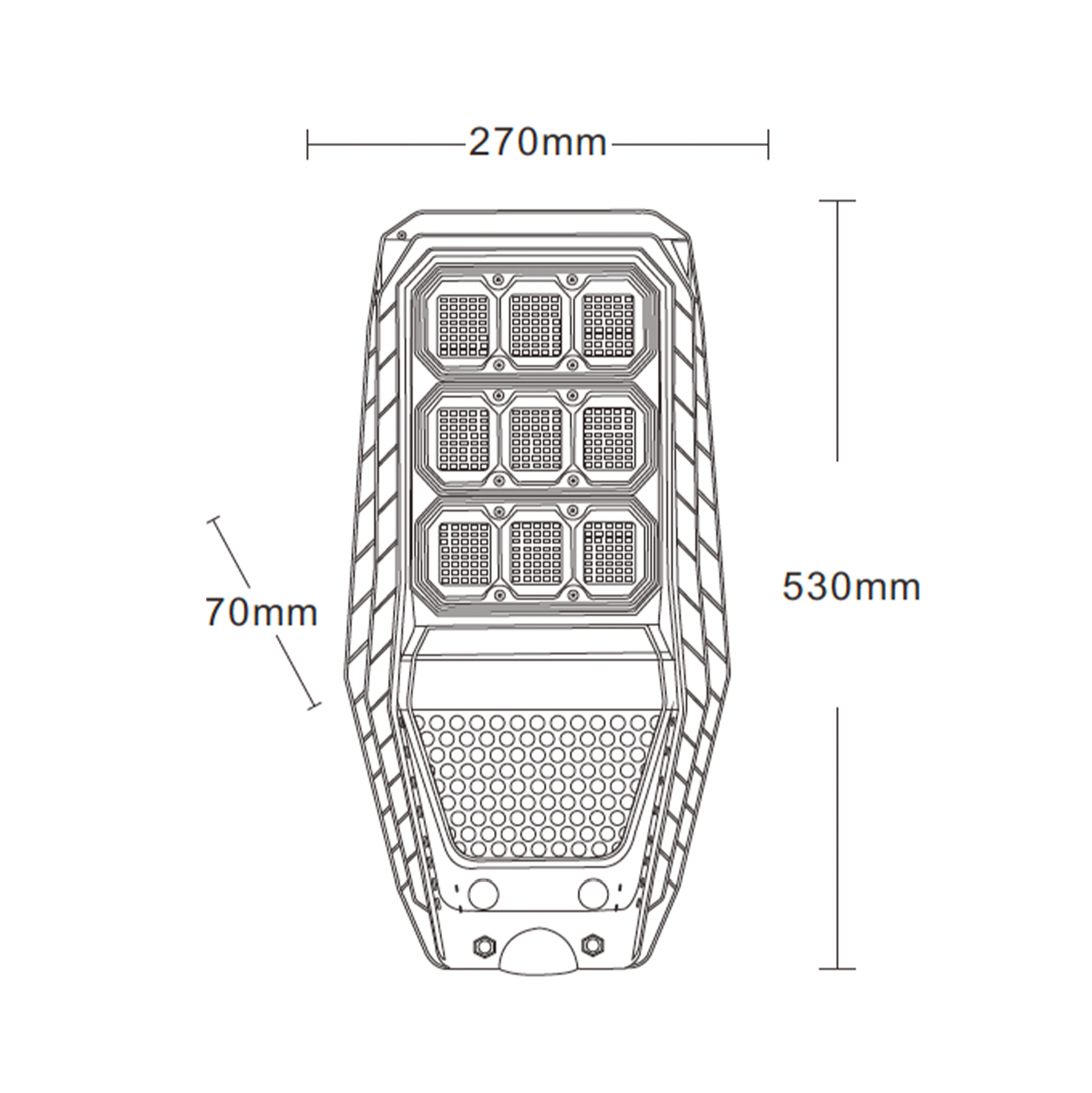 Timanttisarja™ - 100W auringon katuvalo