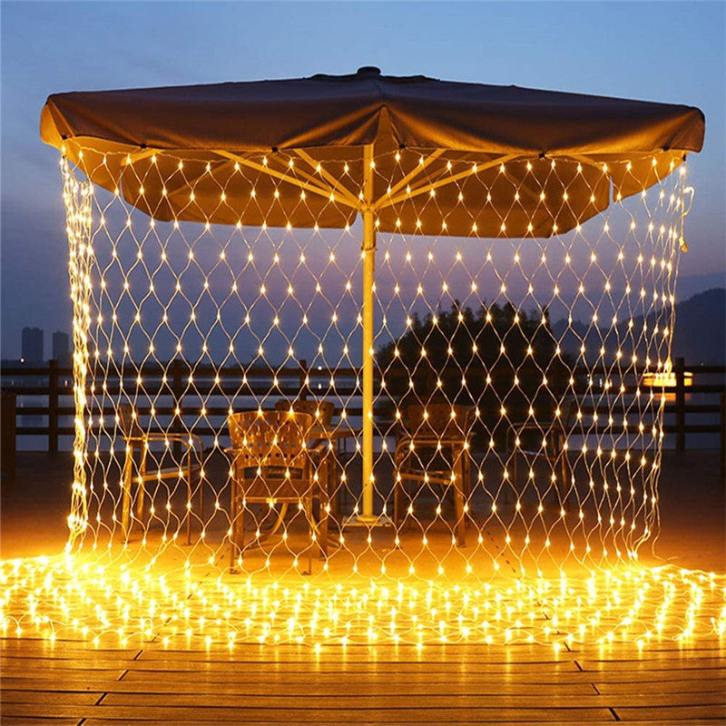 1.5 x 1.5m - 2.5 x 3.0m aurinko LED-verkkovalot