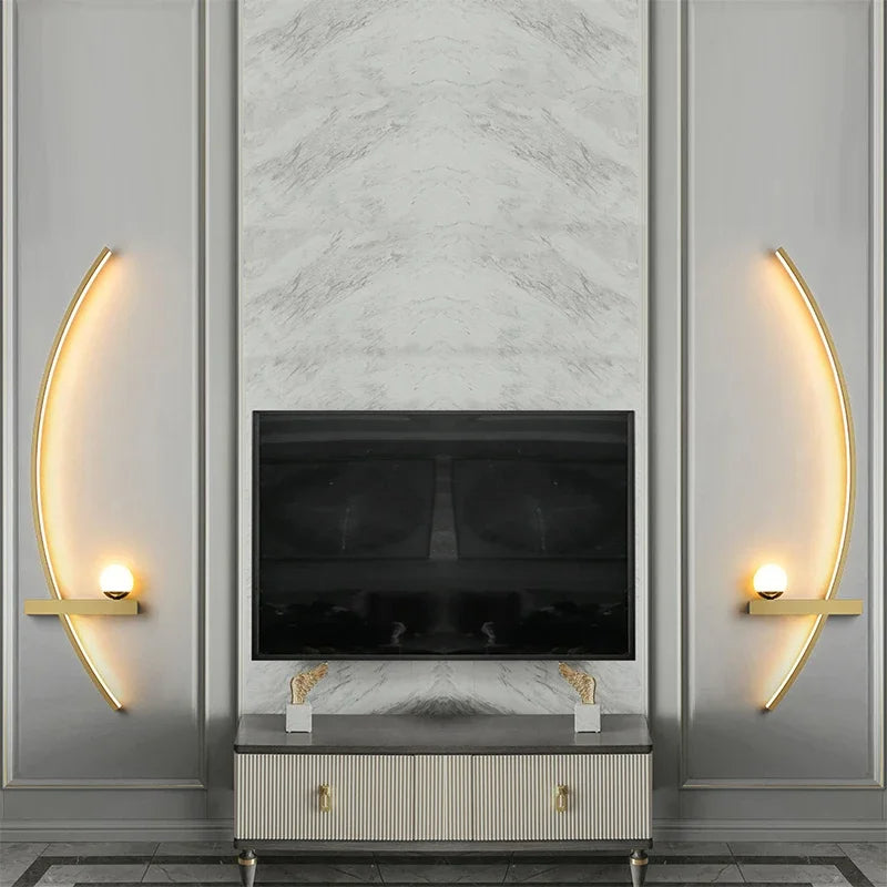 KaarevaPallo™ - Minimalistinen LED-seinävalaisin (2 kpl)