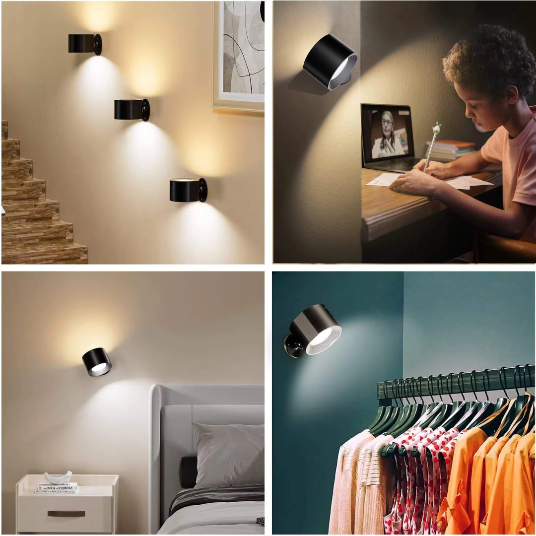 Vista Pro - 360° ladattava LED-seinävalaisin