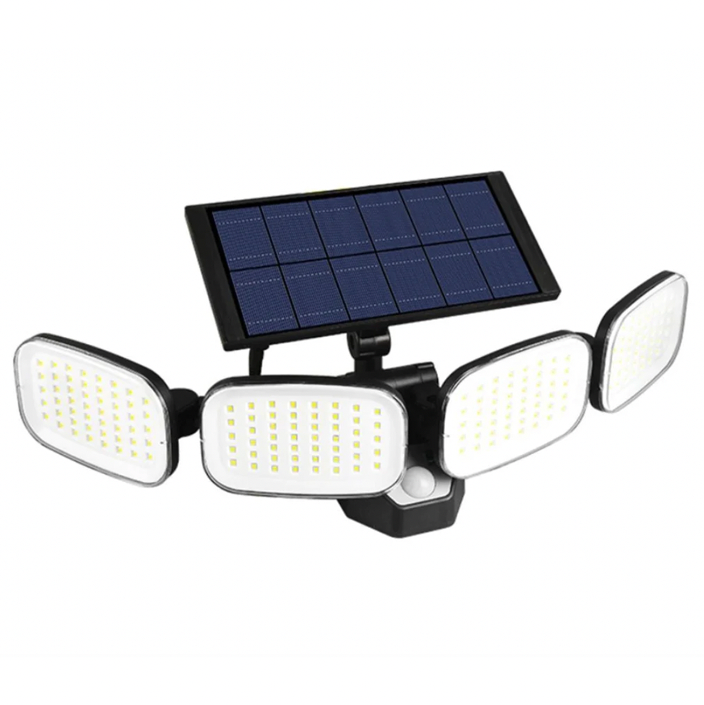 GlowFlexMEGA™ - 200 LED-aurinkovalaisin, jossa on liiketunnistin