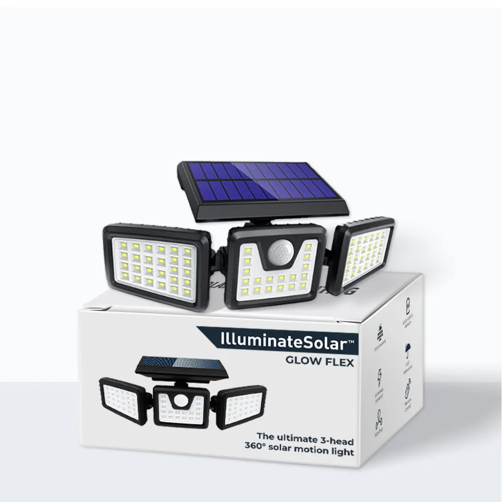 Glowflex™ - erittäin kirkas aurinko liiketunnistimen turvavalo