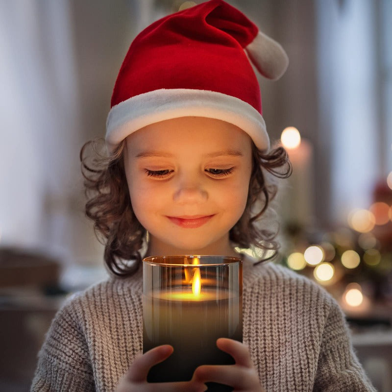 3 LED-savulasikynttilän sarja