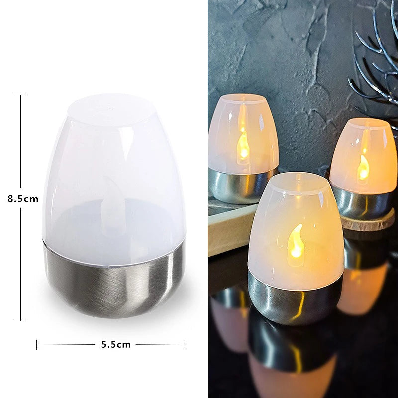 Solar vedenpitävä LED lasi kynttilät