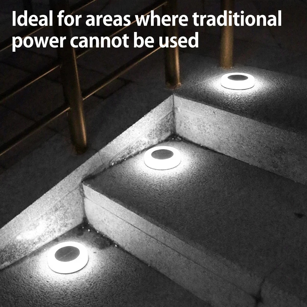 SolarGlow - LED-aurinkoenergialla toimivat maavalot (2 kpl)