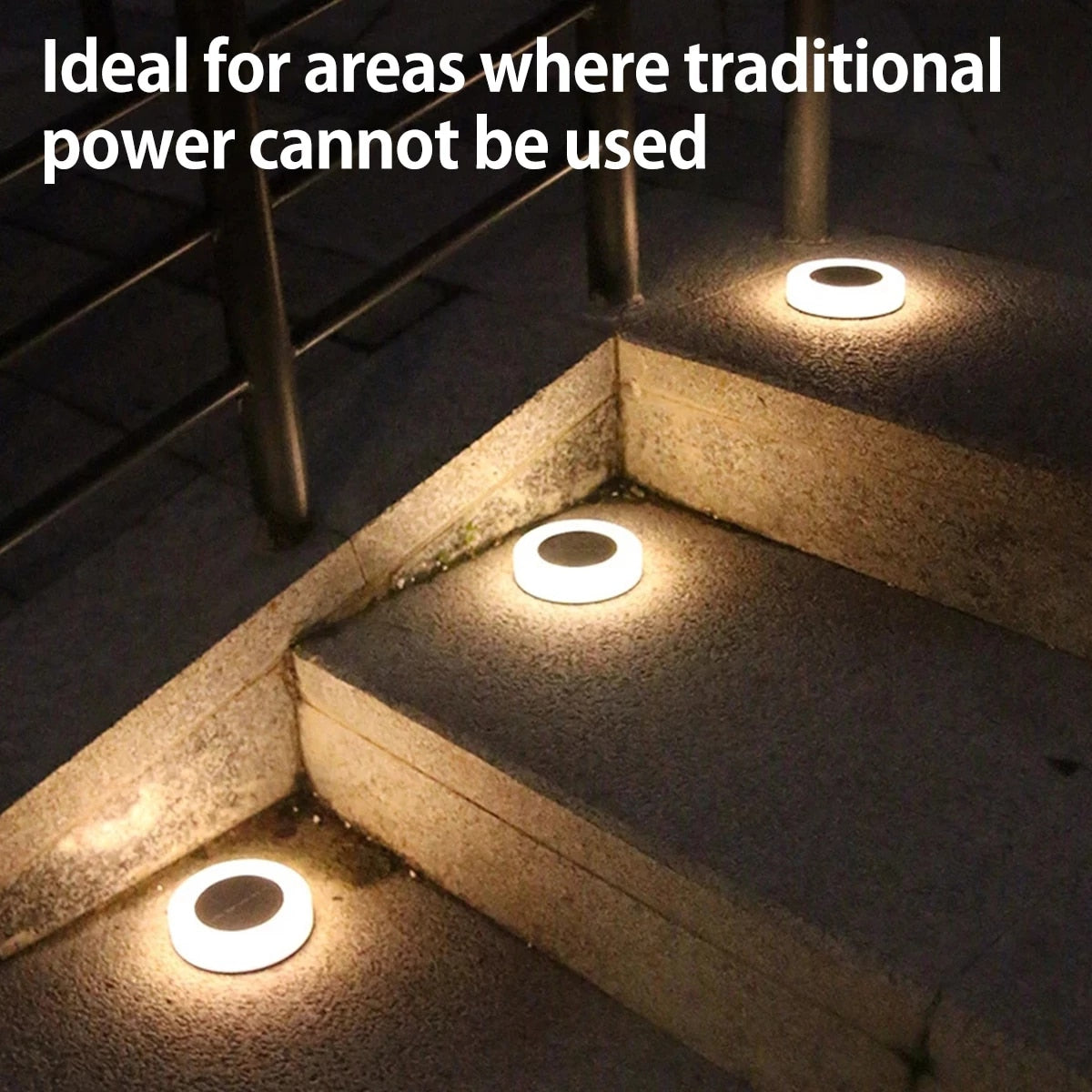 SolarGlow - LED-aurinkoenergialla toimivat maavalot (2 kpl)