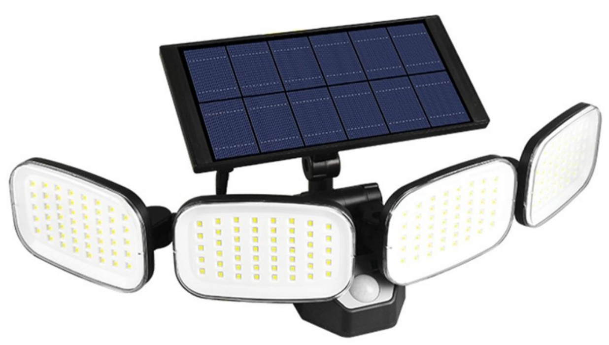 200 LED-aurinkoliikennetunnistinvalo, jossa on 400 lumenia