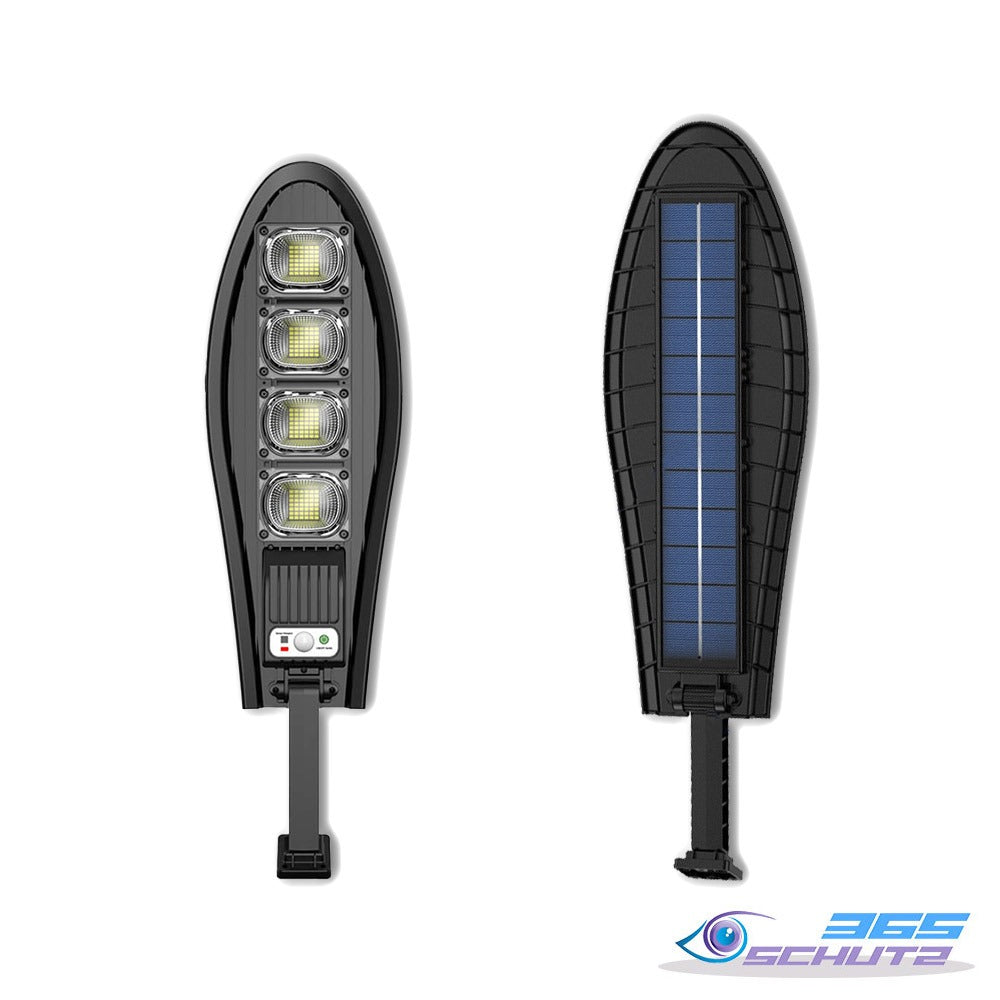 DragonSolar™- 600W aurinkoenergialla toimiva ulkovalaisin, jossa on liiketunnistin